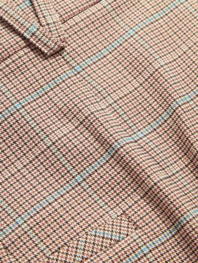 Veronica Beard Check-pattern Split Midi Skirt In Neutral