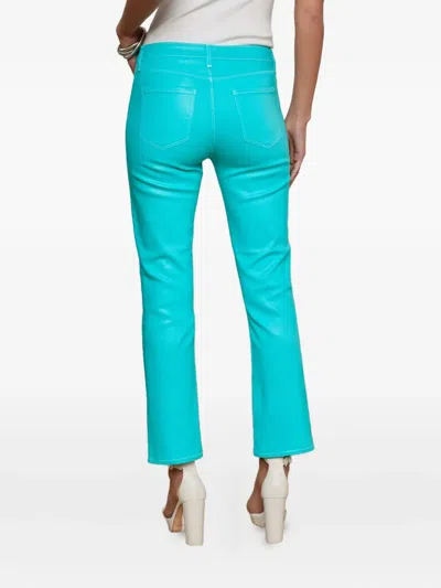 L'agence Tati High-rise Cropped Micro Bootcut Jeans In Blue