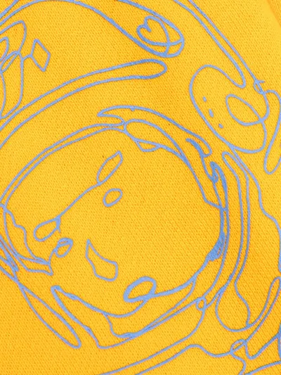 Billionaire Boys Club Astronaut-print Heart-mind-unity Joggers In Yellow