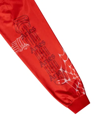 火焰印花网纱T恤