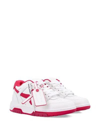 Off-white Out Of Office Women S Calf Leather Sneakers In White