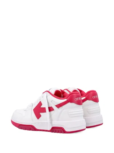 Off-white Out Of Office Women S Calf Leather Sneakers In White