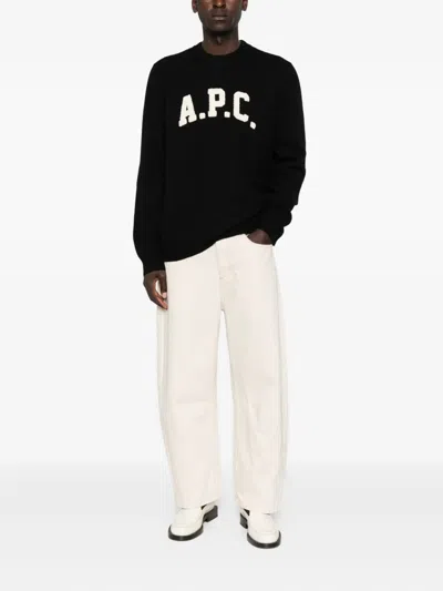 Apc A.p.c. Sweaters Black In Black