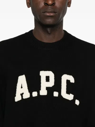 Apc A.p.c. Sweaters Black In Black