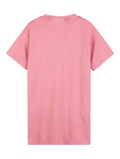 Hugo Boss Logo-print Dress In Pink