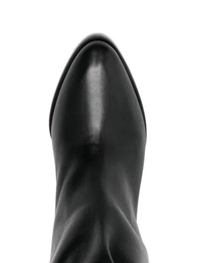 Isabel Marant Lolya Leather Boots In Black