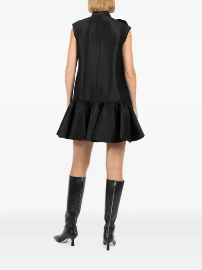 Zimmermann Sleeveless Bow Mini Dress In Black