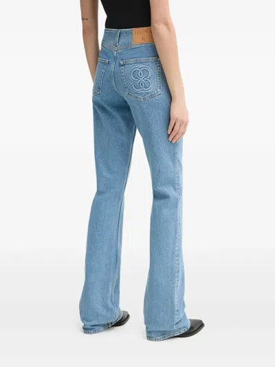 Filippa K 90s Stacked Bootcut Jeans In Blue