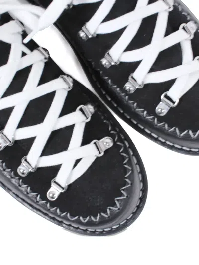 Fracap Indian Lace-up Low-top Boots In Blue