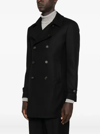 Tagliatore Long-sleeved Suit Jacket In Black