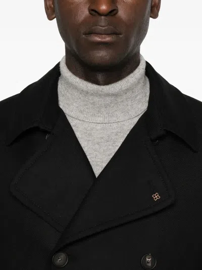 Tagliatore Long-sleeved Suit Jacket In Black