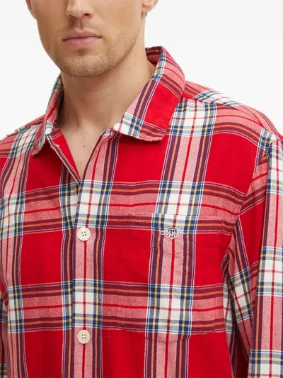 Gant Checked Pyjama Set In Red