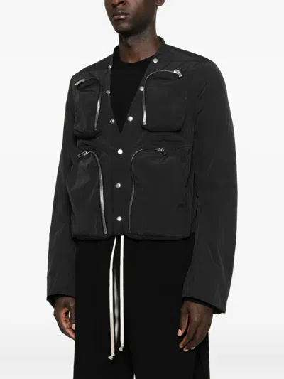 Rick Owens Multi-pocket Jacket In Black
