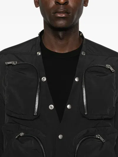 Rick Owens Multi-pocket Jacket In Black