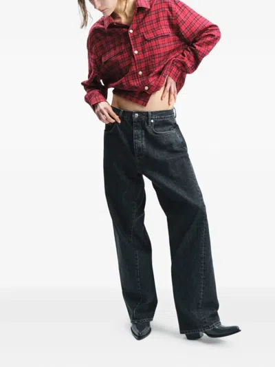 Sunflower Check-pattern Shirt In Red