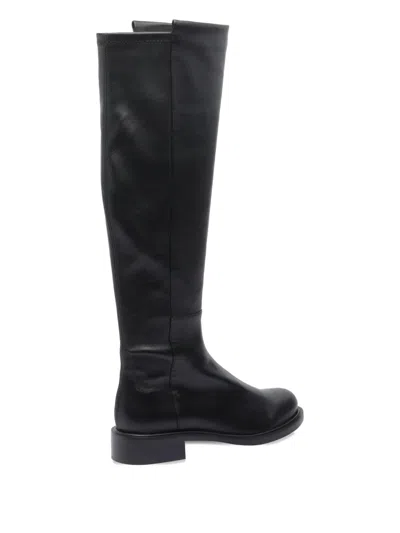 Stuart Weitzman High Boots With Round Toe And Block Heel In Black
