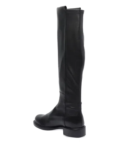 Stuart Weitzman High Boots With Round Toe And Block Heel In Black