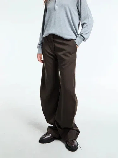 Acne Studios Women Tailored Trousers In Brown
