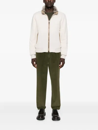 Fileria Crew-neck Cashmere-blend Jumper In Green