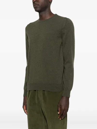 Fileria Crew-neck Cashmere-blend Jumper In Green