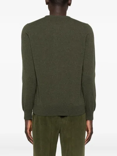 Fileria Crew-neck Cashmere-blend Jumper In Green
