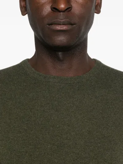 Fileria Crew-neck Cashmere-blend Jumper In Green