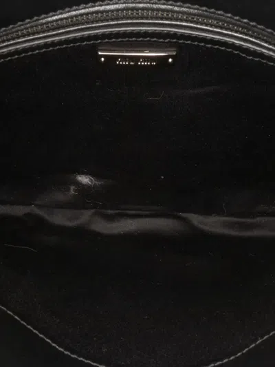 Pre-owned Miu Miu 2010-2025 Fur Montone Stripe Crossbody Bag In Multi