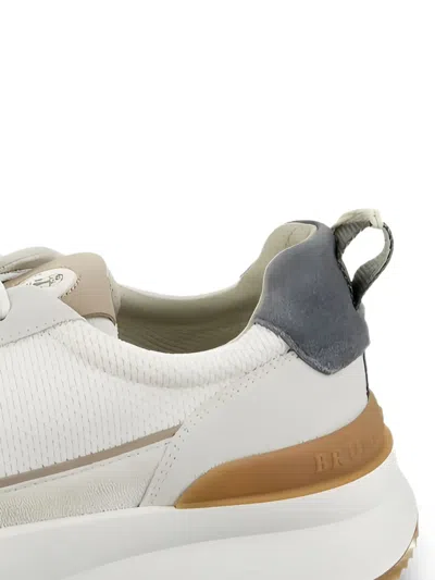 Brunello Cucinelli Mesh-panel Sneakers In Multi