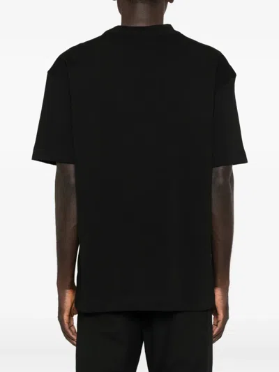 John Richmond Graphically Styled Black Crew Neck T-shirt In Black