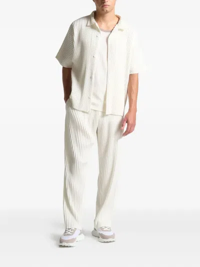 Manière De Voir Jonas Pleated Trousers In White