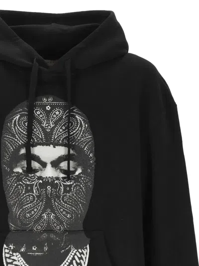 Ih Nom Uh Nit Pattern-printed Drawstring Hoodie In Black