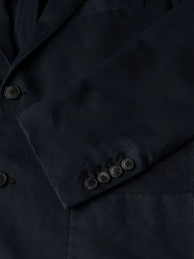 Sunspel Three-button Patch-pocket Blazer In Blue
