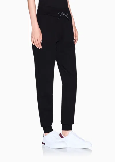 Armani Exchange Drawstring Sweatpants In Black