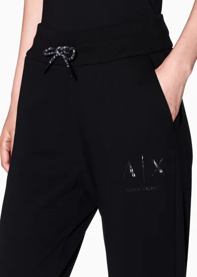 Armani Exchange Drawstring Sweatpants In Black