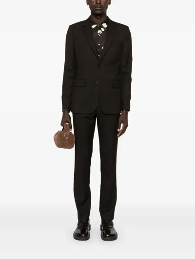 Sandro Stretch-wool Blazer In Brown