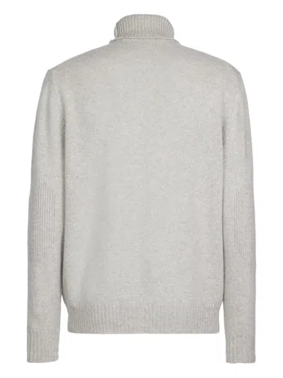 Sease Turtle Coarsehair Grey Cashmere Sweater In Gray