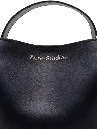Acne Studios Mini Musubi Knot-detail Tote Bag In Black