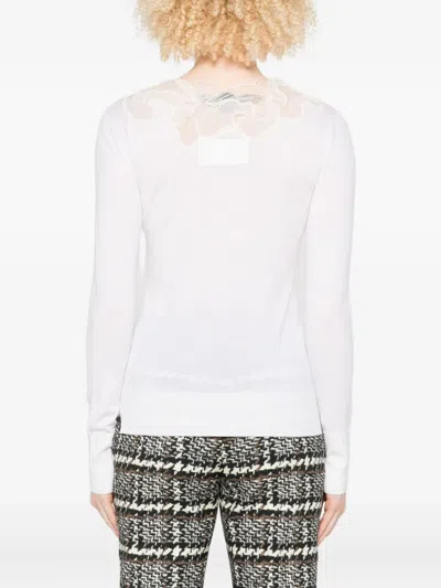 Ermanno Scervino Wool Turtle Neck Sweater In Animal Print