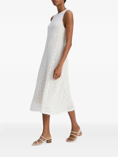 无袖蕾丝连衣裙