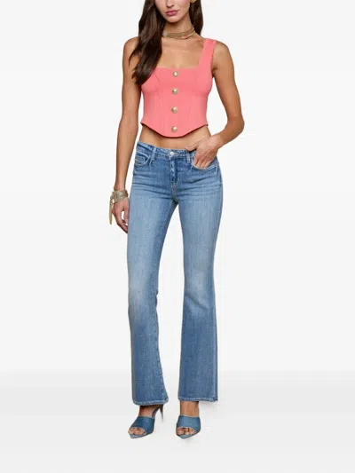 L'agence Cara Low-rise Bootcut Jean In Ibarra In Pink