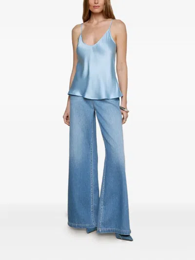 L'agence Silk Top In Blue