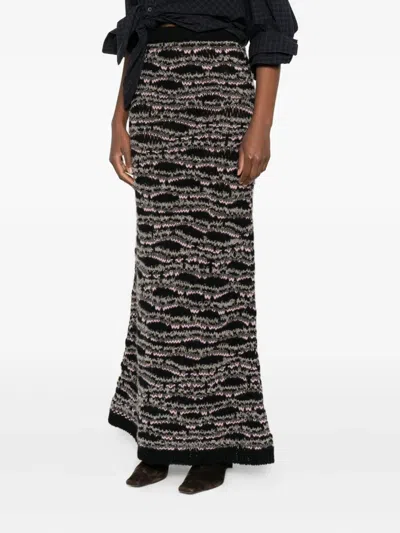 Kristina Ti Knit Maxi Skirt In Black