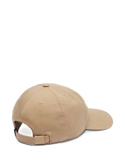 Lacoste Crocodile-embroidered Baseball Cap In Brown