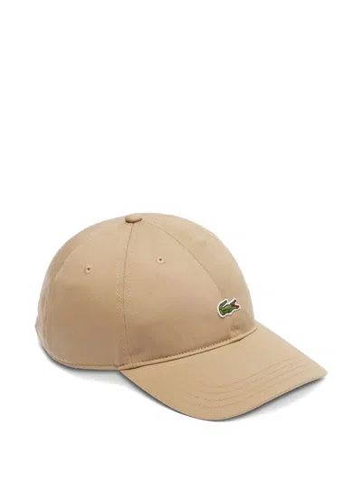 Lacoste Crocodile-embroidered Baseball Cap In Brown