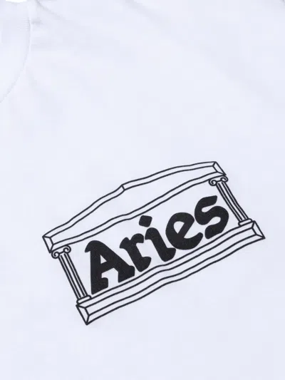 Aries Logo-print T-shirt In White