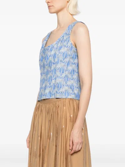 图案印花坦克背心