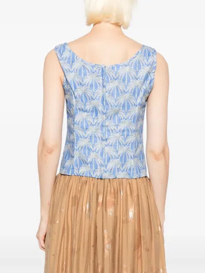 图案印花坦克背心