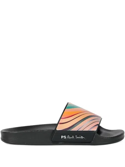 Paul Smith Swirls Nyro Slides In Multi