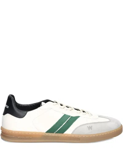 Woolrich Low-top Sneakers Featuring Contrasting Sole In White
