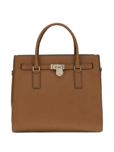 Michael Kors Leather Shoulder Bag In Brown